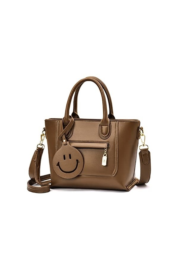 FANDARE Sac à Main Sacs Portés Épaule Étanche Sac à Bandouliere PU Cuir Sac Fourre Sacoche Sac Messager pour Voyage Travail A