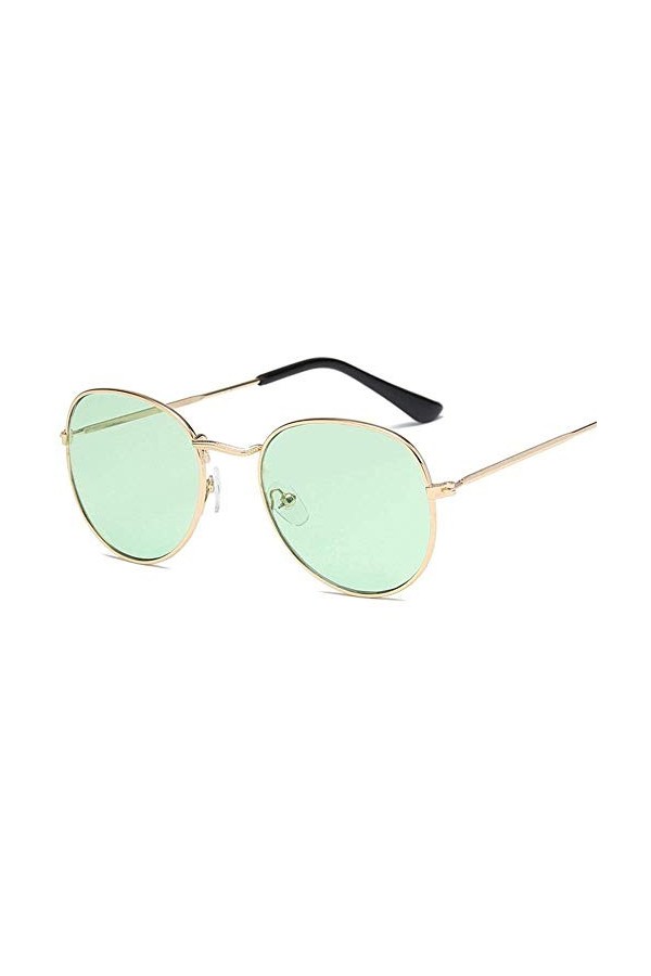 XINGYU Couleur de la mer Lunettes de Soleil Rondes Hommes Ronde Métal Hommes Lunettes de Soleil Lunettes rétro Uv400 Lunettes