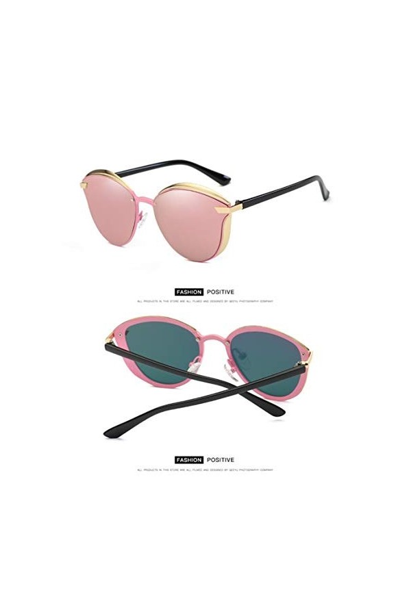 ANICHE Lunettes de Soleil pour Femmes, 2021 Métal Couleur Dazzle Classique Retro Lunettes de Soleil polarisées Femmes Vintage