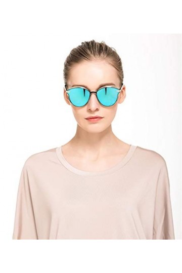 ANICHE Lunettes de Soleil pour Femmes, 2021 Métal Couleur Dazzle Classique Retro Lunettes de Soleil polarisées Femmes Vintage