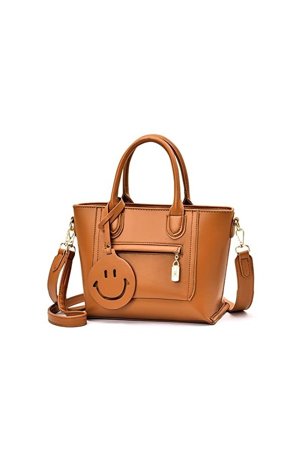 FANDARE Sac à Main Sacs Portés Épaule Étanche Sac à Bandouliere PU Cuir Sac Fourre Sacoche Sac Messager pour Voyage Travail A