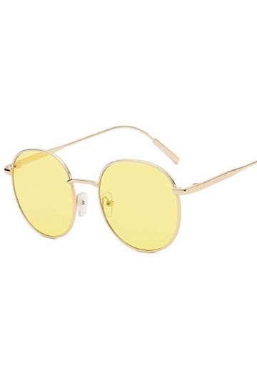 XINGYU Lunettes de Soleil Rondes rétro Femmes Lunettes de Soleil pour Femmes Lunettes de Soleil en Alliage Miroir Femme Bleu