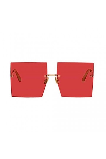 XINGYU Lunettes de Soleil carrées surdimensionnées à la Mode Femmes Personlity Sexy Rouge Brun Teinté Lentille de Couleur UV4