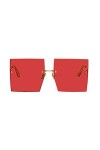 XINGYU Lunettes de Soleil carrées surdimensionnées à la Mode Femmes Personlity Sexy Rouge Brun Teinté Lentille de Couleur UV4