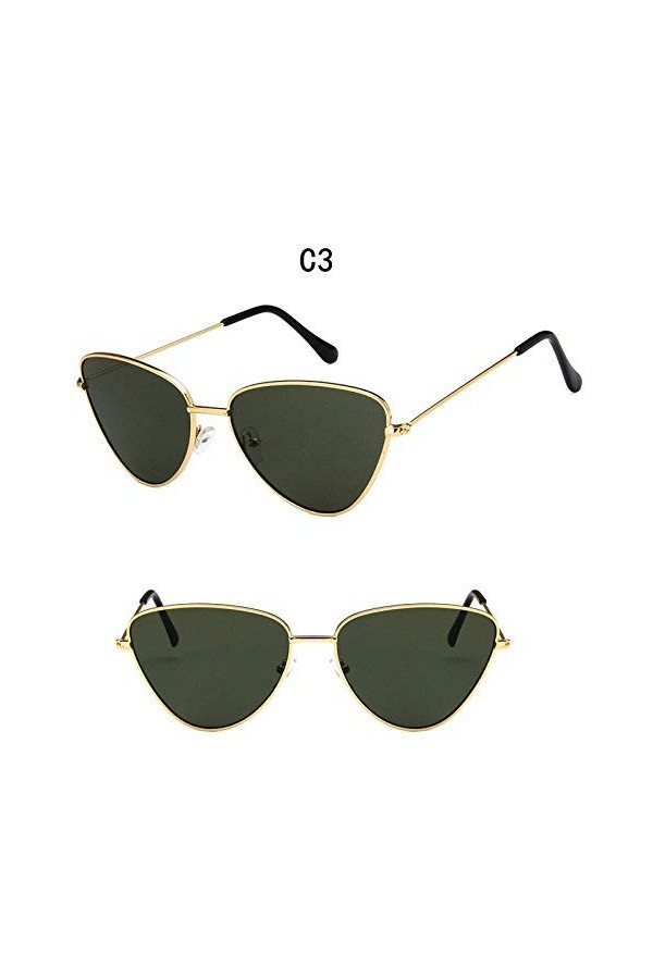 XINGYU Lunettes de Soleil en métal Cateye Femmes Candy Color Lunettes de Soleil Outdoor Street Beat Oculos De Sol Feminino Ok