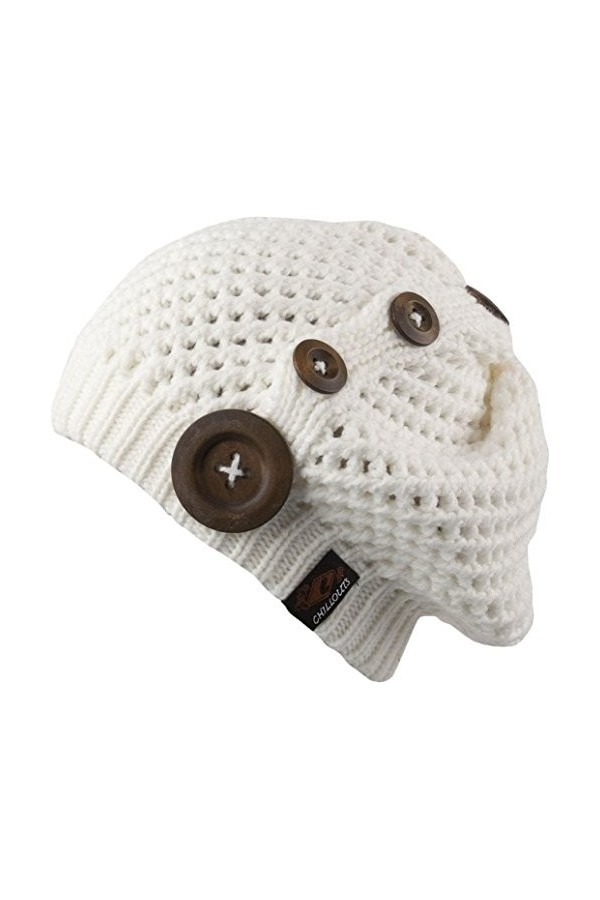 Chillouts Nelly Bonnet pour Femme Taille Unique Blanc White 