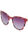 MODO & ECO Eyre Clip on Lunettes de Soleil, Burgundy Tortoise, 52 Femme