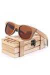 XIANDE Unique liège en Bois Hommes Femmes Luxe rétro Lunettes Lunettes de Soleil polarisées avec boîte en Bois comme Cadeau