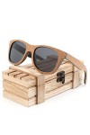 XIANDE Unique liège en Bois Hommes Femmes Luxe rétro Lunettes Lunettes de Soleil polarisées avec boîte en Bois comme Cadeau