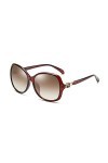 HPIRME Lunettes de soleil femmes lunettes de soleil monture en plastique lunettes de jambe en métal Uv400, marron, taille uni