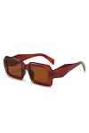 Générique Lunettes de soleil décoratives de vacances en plein air rectangulaires pour hommes et femmes
