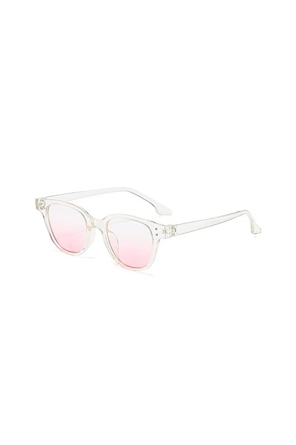 Générique Lunettes de soleil de mode de vacances en plein air carrées vintage pour hommes et femmes