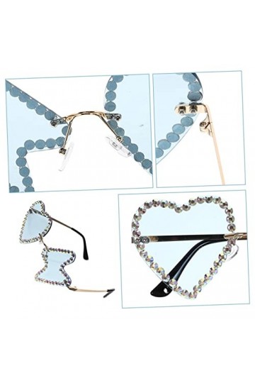 TENDYCOCO 5 Paires Lunettes De Soleil Hip-hop Décoration Manquer Extraterrestre Pc Irrégulier