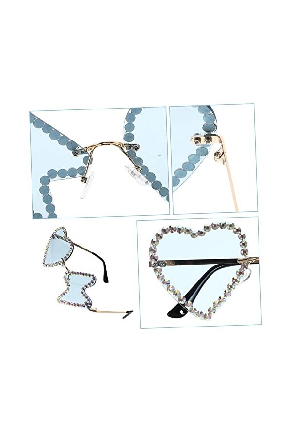 TENDYCOCO 5 Paires Lunettes De Soleil Hip-hop Décoration Manquer Extraterrestre Pc Irrégulier