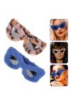 Abaodam 8 Pièces Lunettes En Peluche Lunettes Floues Lunettes De Soleil Mascarade Dames Saint Valentin Lunettes Rave Lunettes