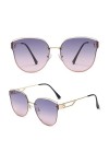 PSDGHE Lot de 2 paires de lunettes de soleil tendance pour femme - Style rétro - Avec lunettes, chiffon et tournevis