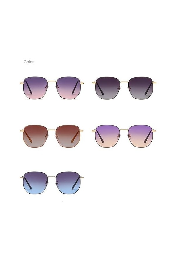 PSDGHE 2 paires de lunettes de soleil polarisées à monture carrée pour femme lunettes de vue, chiffon de lunettes, tournevis