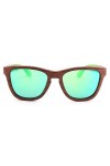 TEYUN Lunettes de soleil for les femmes et les hommes, les blocs 100% les rayons UVA et UVB Vintage réel bras en bois Lunette