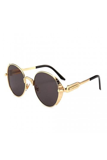 HAOMAO Lentille Miroir Ronde Steampunk Lunettes de Soleil pour Hommes et Femmes Vintage Lunettes rétro Lunettes Lunettes 9