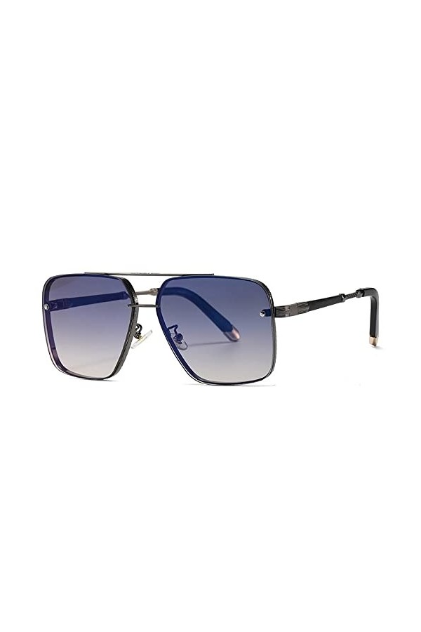 HPIRME Lunettes de soleil pour hommes Vintage Lunettes de soleil carrées Femmes Retro Shades, M02, Taille unique