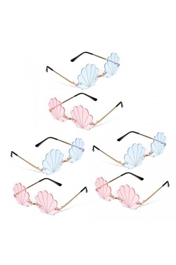 Kisangel 6 Paires Des Lunettes De Soleil Accessoires De Fête De Plage Lunettes De Fête Dété Lunettes De Soleil En Forme De Co