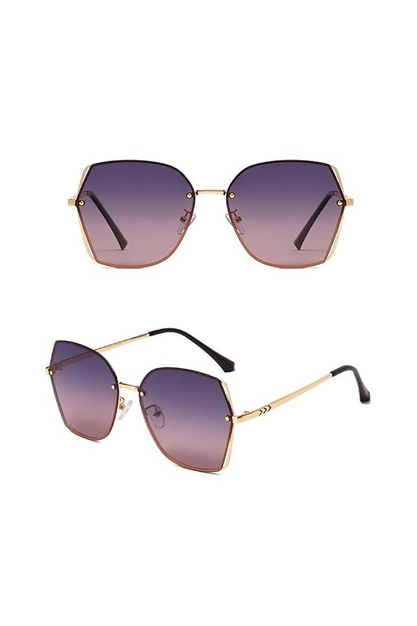 PSDGHE 2 paires de lunettes de soleil polarisées à gros visage lunettes, chiffon à lunettes, tournevis B 