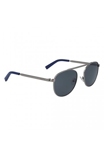 Nautica N Laser Logo Sunglasses, 030 Matte Gunmetal, 54 Unisex