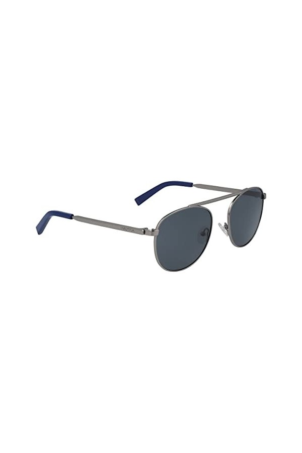 Nautica N Laser Logo Sunglasses, 030 Matte Gunmetal, 54 Unisex