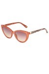 GUESS Femme Lunettes de Soleil, Rose/Violet dégradé, 56 mm