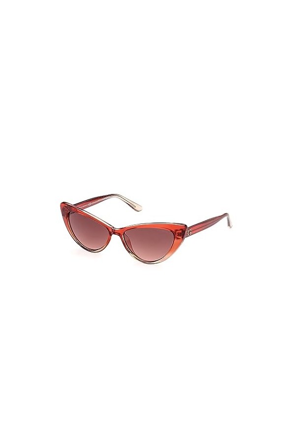 GUESS Lunettes de soleil pour femme GU7830-5571T, rouge, 55/15/140