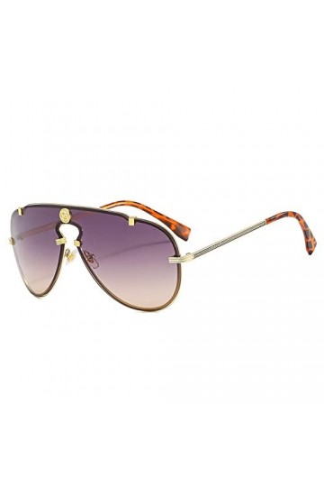 MASKIS Lunettes De Soleil Pour Femmes Alliage Une Pièce Vintage Lunettes De Soleil Femmes Dégradé Lunettes De Soleil Hommes C