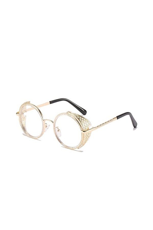 Vintage Steampunk Lunettes De Soleil Femmes Lunettes De Soleil Rondes Hommes En Métal Sculpté Lunettes De Soleil Oculos De So