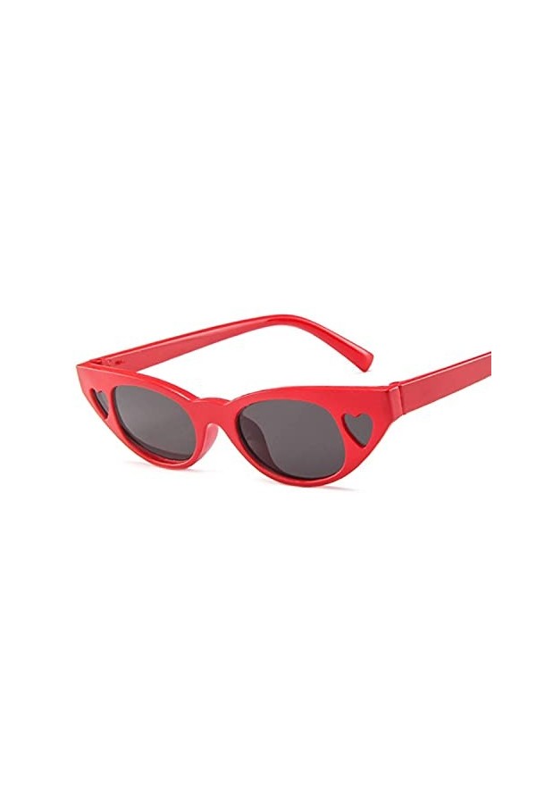 EDDHA Lunettes de soleil mode œil de chat lunettes de soleil femme rétro amour lunettes de soleil femme mode œil de chat cou