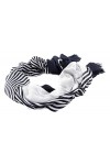 Tommy Hilfiger Écharpe Femme Essential Flag Scarf Foulard, Bleu Space Blue/White , Taille Unique
