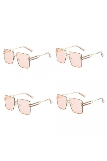 CLISPEED 4 Pièces Des Lunettes De Soleil Lunettes De Soleil Pour Adolescents Nuances Sans Monture Lunettes De Soleil Plates C