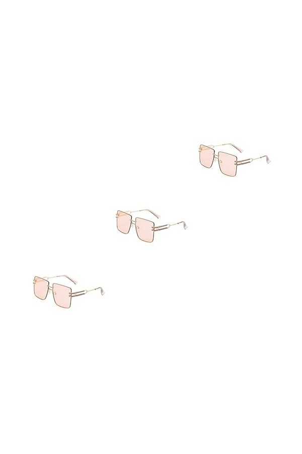 CLISPEED 4 Pièces Des Lunettes De Soleil Lunettes De Soleil Pour Adolescents Nuances Sans Monture Lunettes De Soleil Plates C