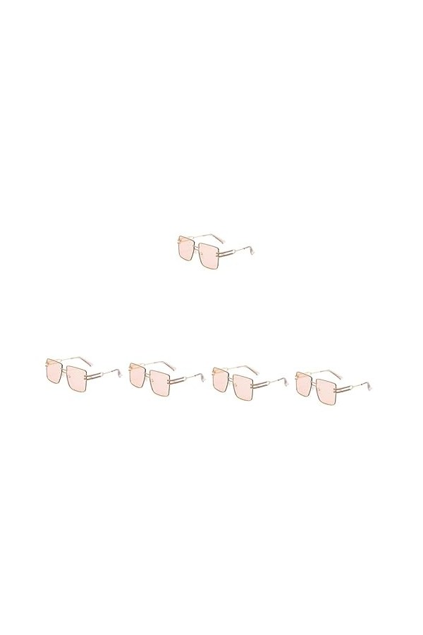 CLISPEED 4 Pièces Des Lunettes De Soleil Lunettes De Soleil Pour Adolescents Nuances Sans Monture Lunettes De Soleil Plates C