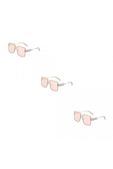 INOOMP 3 Pièces Des Lunettes De Soleil Lunettes De Soleil Carrées Lunettes De Mode Pour Femmes Lunettes De Soleil à La Mode C