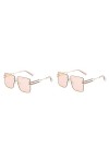 INOOMP 3 Pièces Des Lunettes De Soleil Lunettes De Soleil Carrées Lunettes De Mode Pour Femmes Lunettes De Soleil à La Mode C
