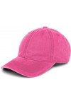 styleBREAKER Casquette Vintage 6 Segments, Look usé délavé, Casquette de Baseball, réglable, Unisexe 04023054, Couleur:Rose