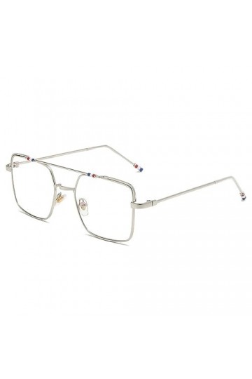 HPIRME Lunettes de soleil carrées femmes bleu lunettes de soleil Vintage cadre ovale lunettes femme UV400, C3, taille unique