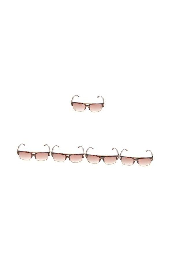 Holibanna 5Pcs Lunettes De Soleil Pour Hommes Lunettes De Soleil Cerclées Lunettes De Soleil Carrées Pour Femmes Lunettes De 