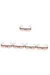 Holibanna 5Pcs Lunettes De Soleil Pour Hommes Lunettes De Soleil Cerclées Lunettes De Soleil Carrées Pour Femmes Lunettes De 