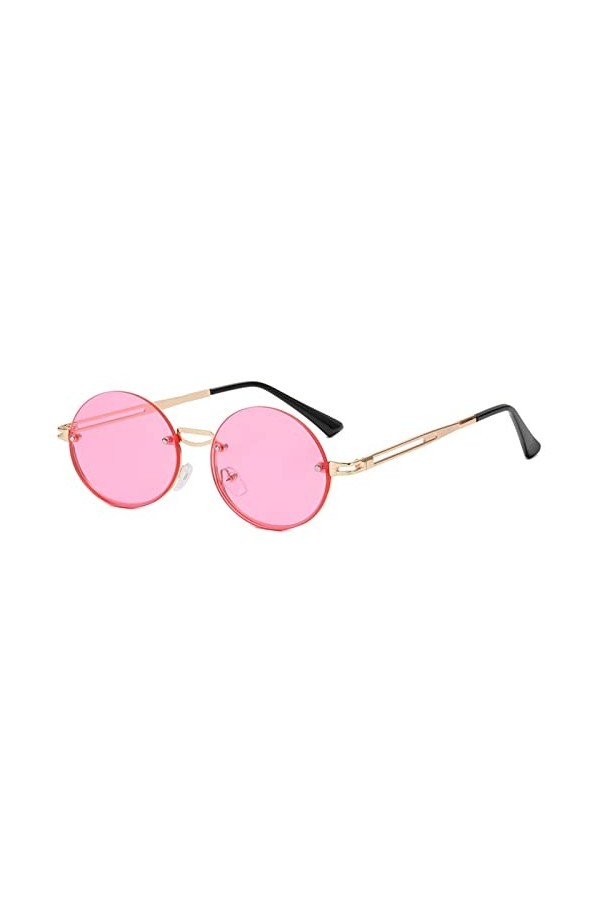 Lunettes de soleil décoratives extérieures pour hommes et femmes rétro en métal