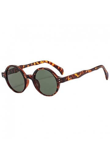 Générique Lunettes de soleil de vacances en plein air rondes simples pour femme