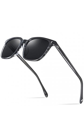 XMYNB Lunettes de Soleil Polarisées Lunettes De Soleil Polarisées Acétate Soleil Mode Designer Vintage Space Sun Lunettes pou