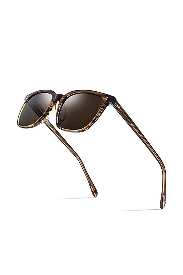 XMYNB Lunettes de Soleil Polarisées Lunettes De Soleil Polarisées Acétate Soleil Mode Designer Vintage Space Sun Lunettes pou