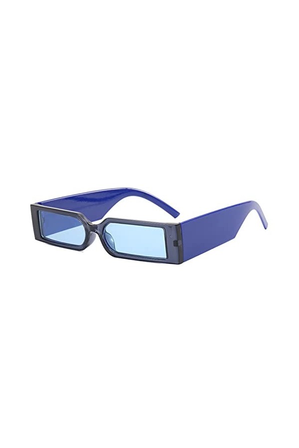 Générique Lunettes de soleil Hip Hop Small Frame Square Fashion Punk pour hommes et femmes