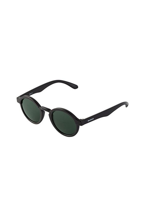 MR.BOHO Matte Black Dalston Lunettes De Soleil, Noir, Taille Unique Mixte Adulte