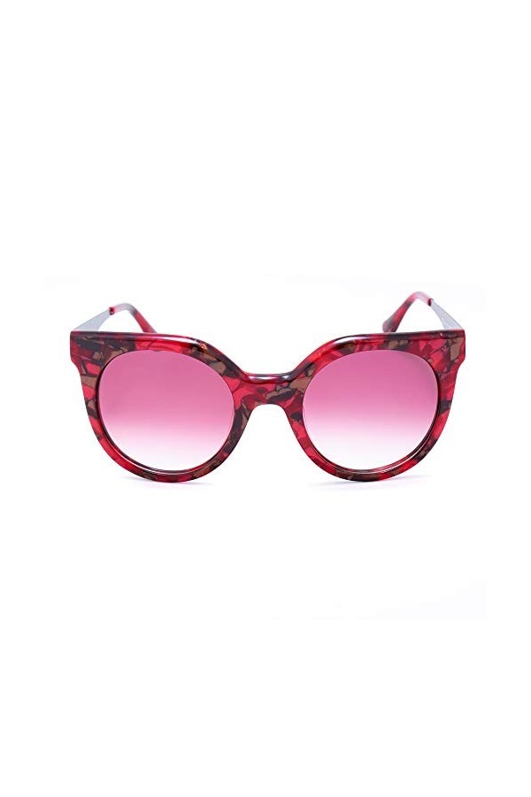 Italia Independent 0801-053-ACE Montures de Lunettes, Rouge Rojo , 52.0 Femme